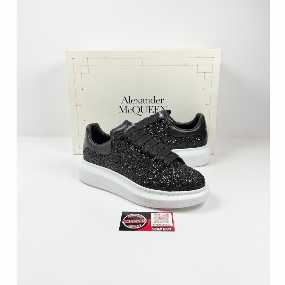 Size 7.5 - Alexander McQueen Black Crystals WORN 1X!